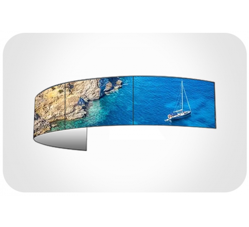 OLED65寸柔性曲面拼接
